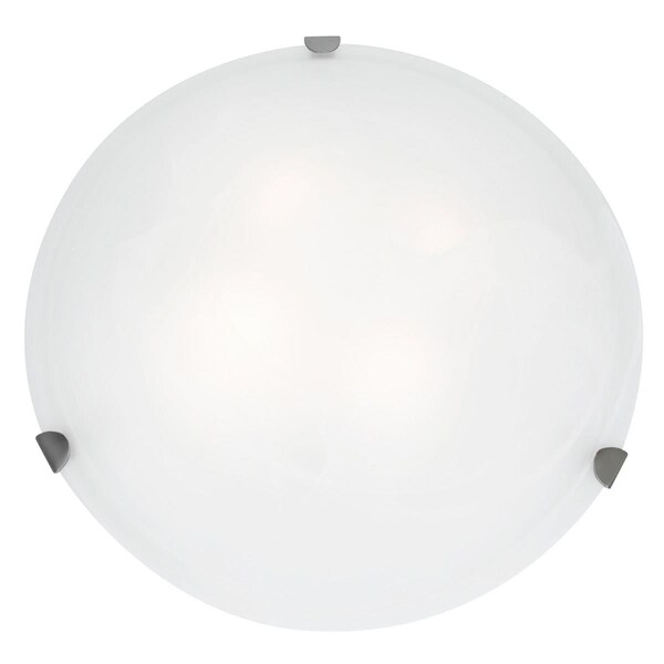 Or 20726LEDDLP-BS-OPL 14 in. Atom LED Brushed Steel Flush Mount Ceiling Light OR1491531 - main